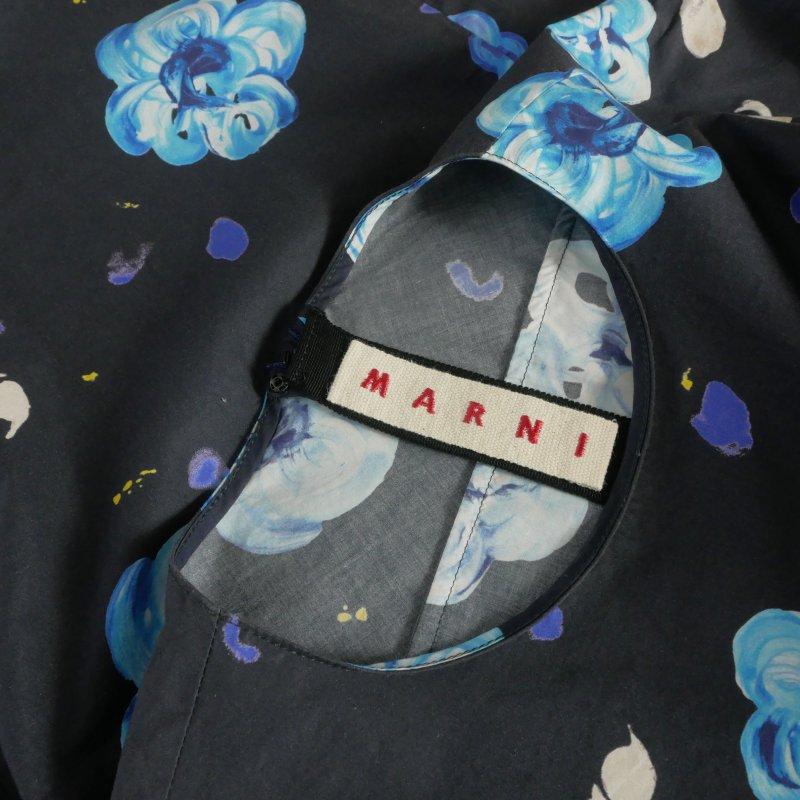 マルニ MARNI 19SS ワンピース ドレス 花柄 半袖 36 ネイビー 紺 ABMA0222A0 国内正規 レディース_6