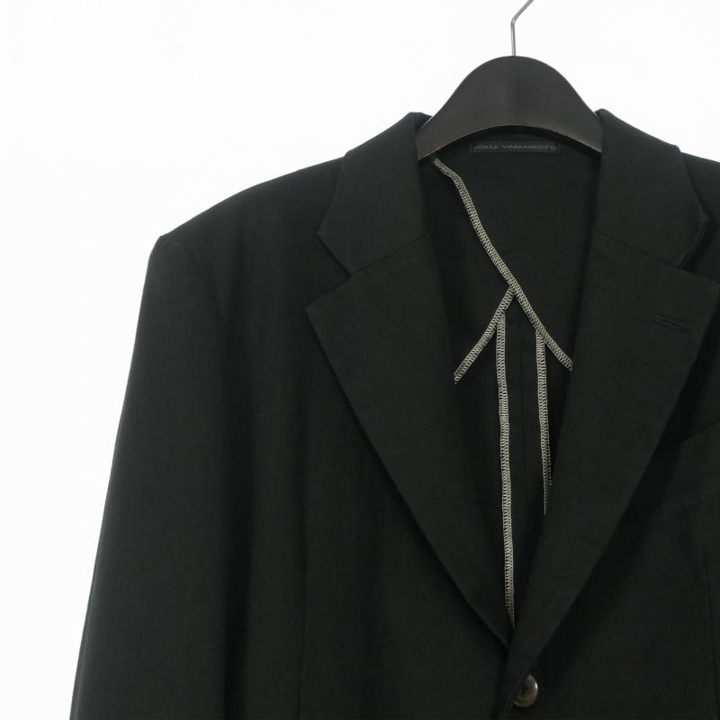 美品【Y’s for men】ダブルブレスト テーラードジャケット ブラック M ワイズフォーメン Y's for men ヨウジヤマモト テーラードジャケット