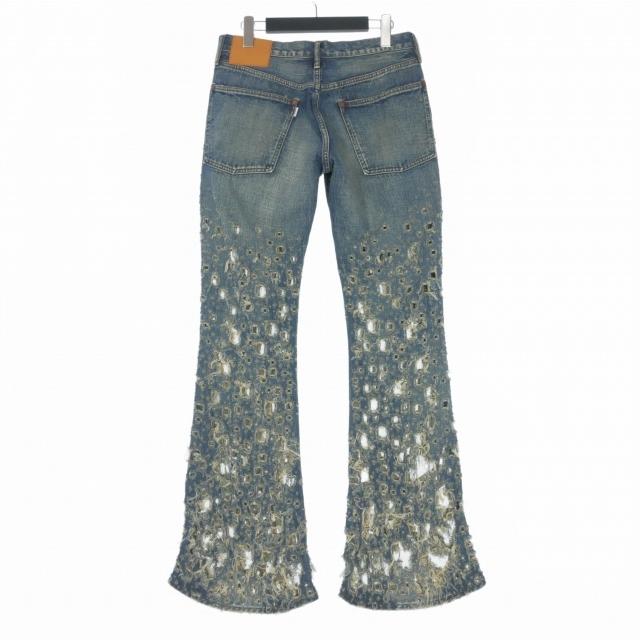未使用品 シュガーヒル SUGARHILL CRASHED MODERN DENIM FLARED 