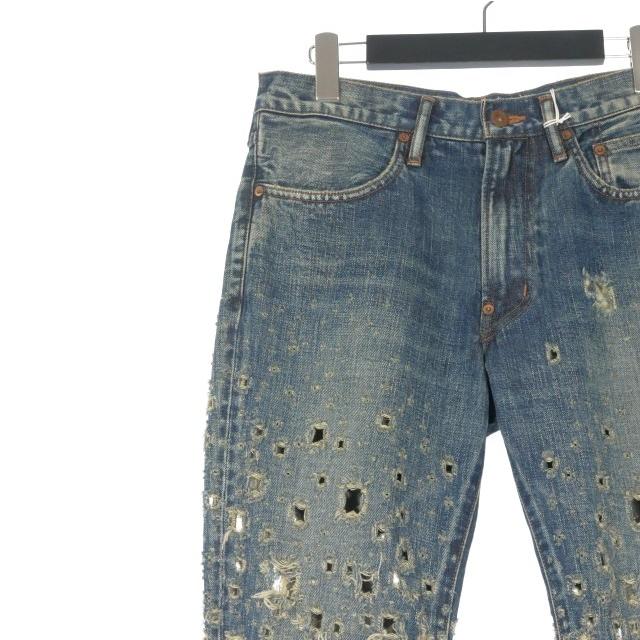 未使用品 シュガーヒル SUGARHILL CRASHED MODERN DENIM FLARED