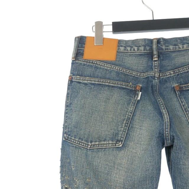 シュガーヒル SUGARHILL クラッシュ加工フレアデニム 32 未使用品 シュガーヒル SUGARHILL CRASHED MODERN DENIM FLARED