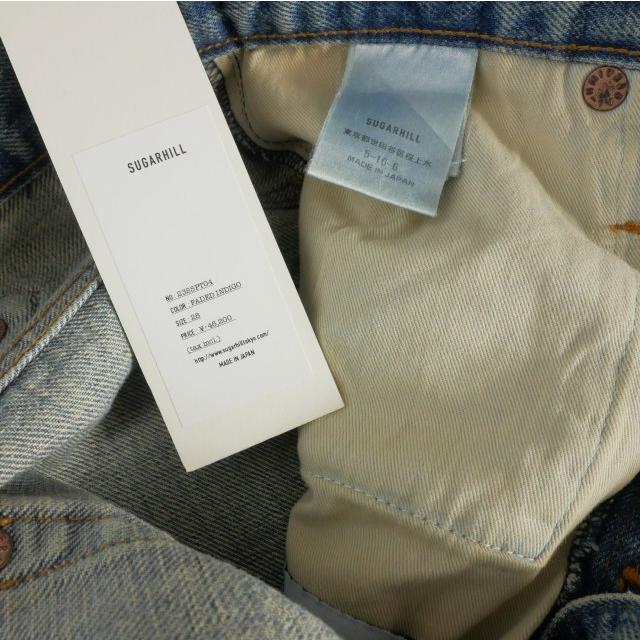 未使用品 シュガーヒル SUGARHILL FADED DENIM PANTS TYPE502 フレア