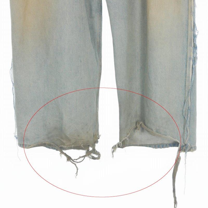 プロジェクト ジーアール PROJECT G/R Two Faced Denim Pants ダメージ加工 デニムパンツ ジーンズ 2 インディゴ メンズ_6
