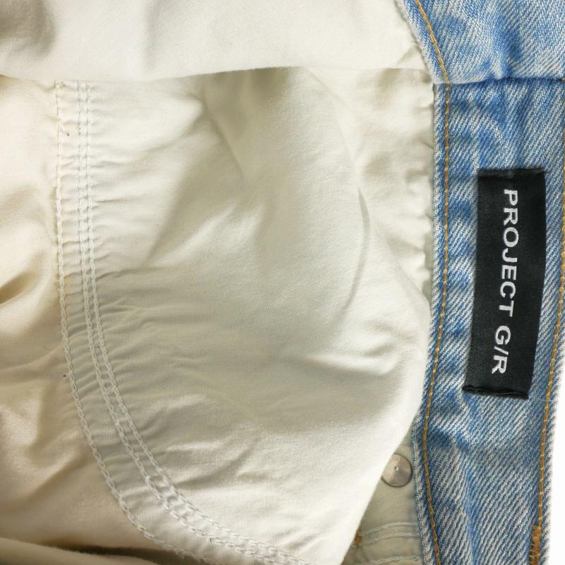 プロジェクト ジーアール PROJECT G/R Two Faced Denim Pants ダメージ加工 デニムパンツ ジーンズ 2 インディゴ メンズ_8