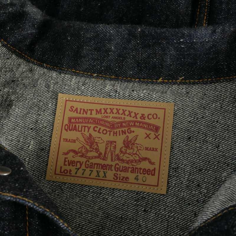 セントマイケル SAINTMICHAEL × ベルベルジン BerBerJin 23AW BJ DENIM JKT デニムジャケット ブルゾン L インディゴ SM-A23-0000-C16の画像