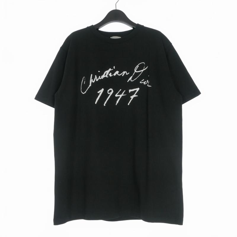 ディオール Dior 24AW Handwritten ロゴ クルーネックTシャツ