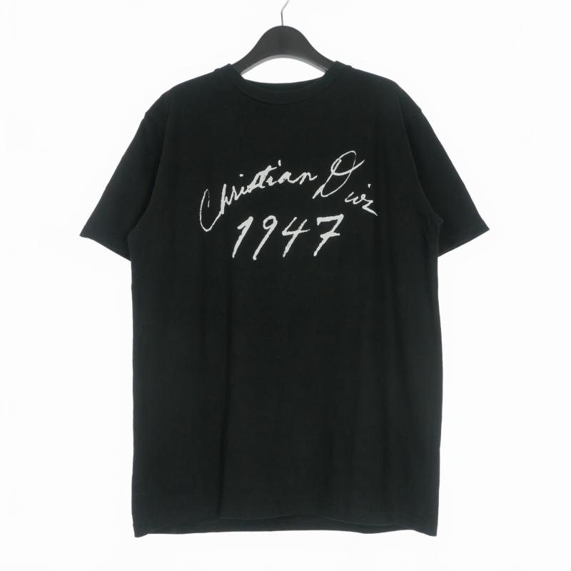 ディオール Dior 24AW Handwritten ロゴ クルーネックTシャツ 