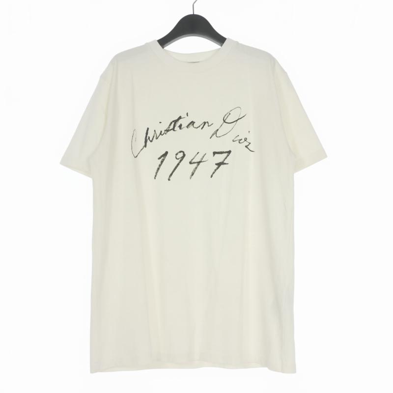 ディオール Dior 24AW Handwritten ロゴ クルーネックTシャツ