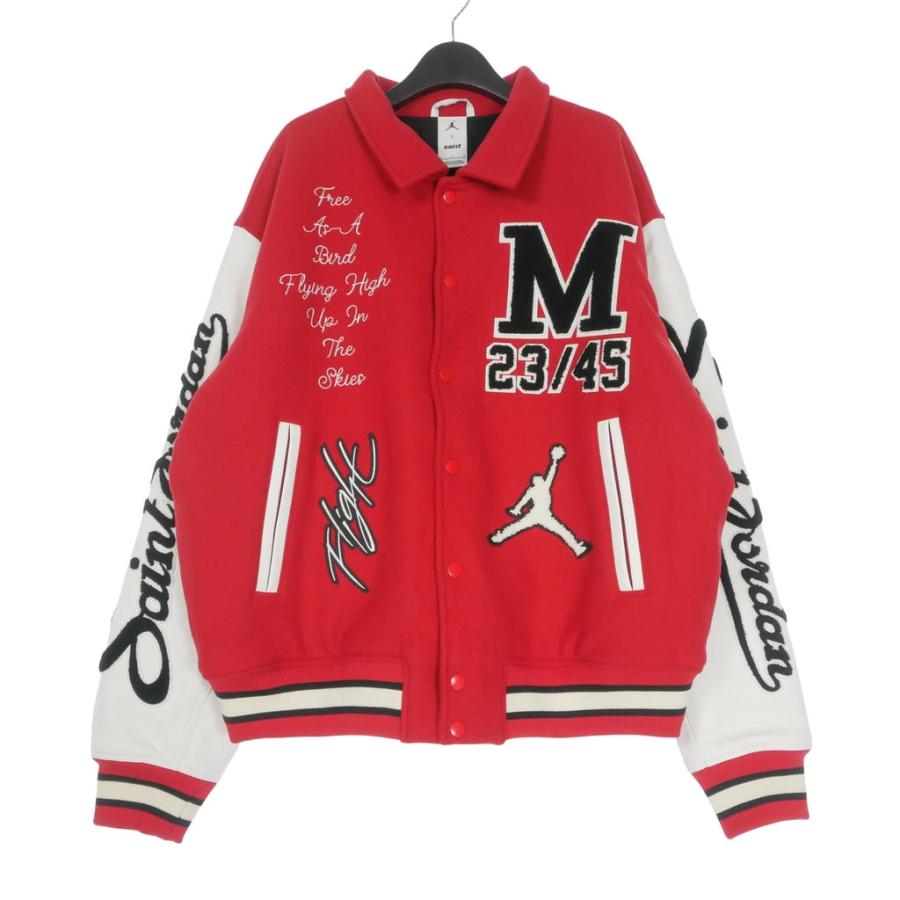 未使用品 セントマイケル × ジョーダン 26SS MJ SM VARSITY JKT バー