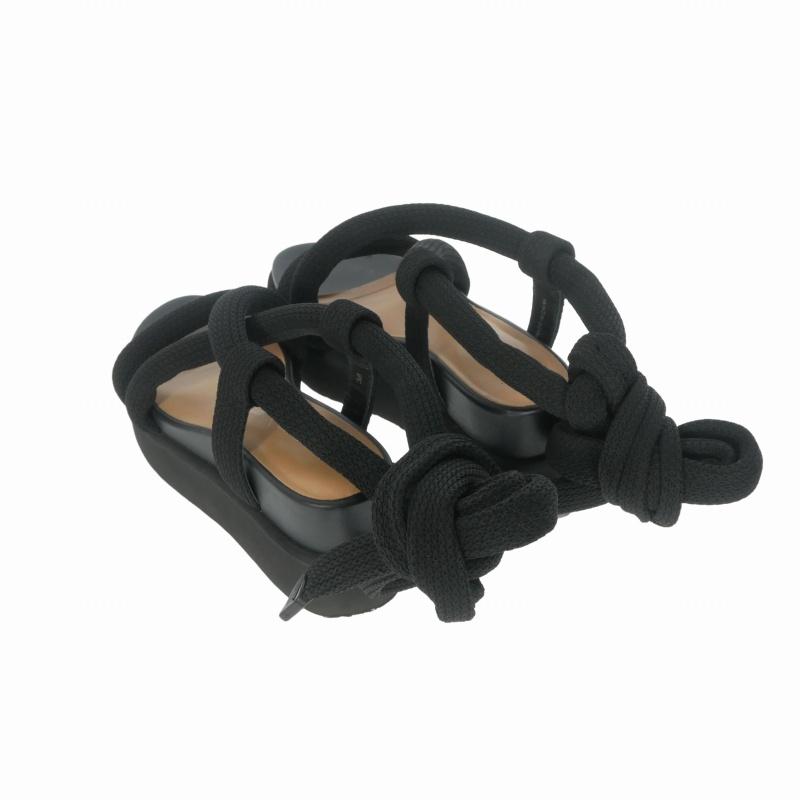 UNITED NUDE サンダル ベージュ×ブラック 38 ISSEY MIYAKE（イッセイミヤケ） × ユナイテッドヌード UNITED NUDE
