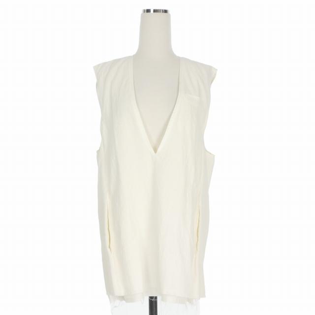 INSCRIRE スリーブレスジャケット　ベスト　ジレ 未使用品 アンスクリア INSCRIRE 22SS boil washer sleeveless jacket