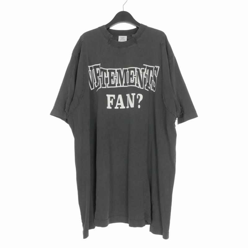 ヴェトモン ベトモン VETEMENTS 再構築 クルーネック プリントTシャツ