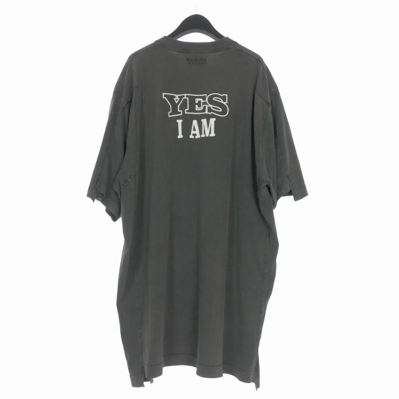 ヴェトモン ベトモン VETEMENTS 再構築 クルーネック プリントTシャツ