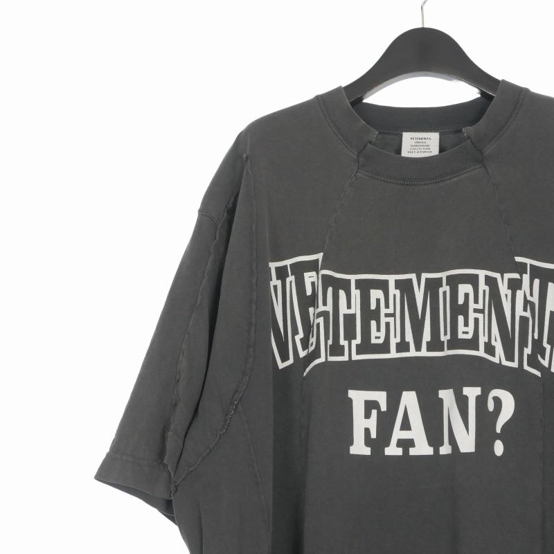 ヴェトモン ベトモン VETEMENTS 再構築 クルーネック プリントTシャツ