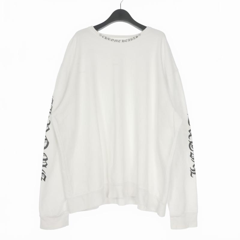 CHROME HEARTS（クロムハーツ） ネックロゴ プリント クルーネック