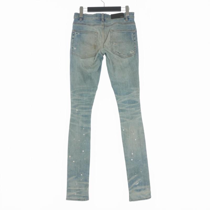 アミリ AMIRI ダメージ加工 パッチワーク リメイク デニムパンツ 