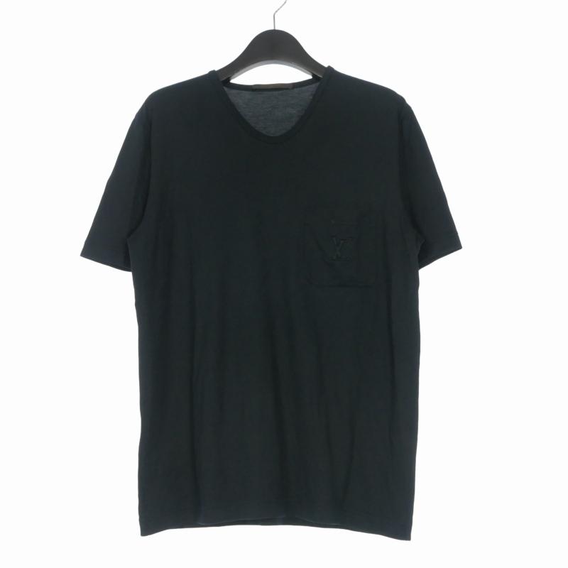 Louis Vuitton エンボスロゴポケットTシャツ ブラック　Mサイズ LOUIS VUITTON（ルイ・ヴィトン） エンボスロゴ ポケット Tシャツ
