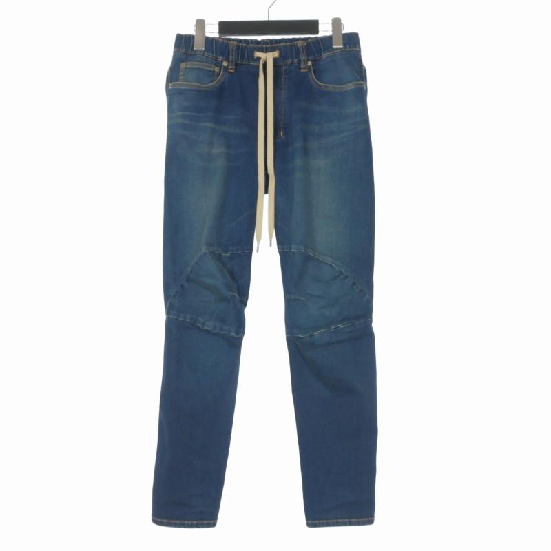 アタッチメント バイカーデニムパンツ ジーンズ 2 インディゴ AP11-201 ATTACHMENT（アタッチメント） ATTACHMENT STRETCH DENIM BIKER EASY