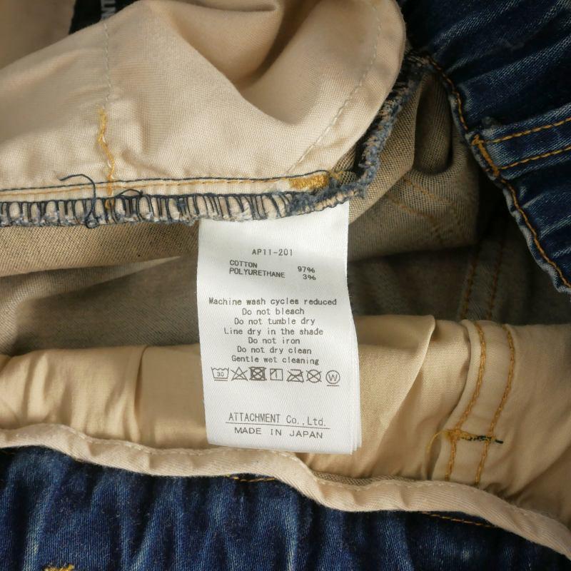 ATTACHMENT（アタッチメント） ATTACHMENT STRETCH DENIM BIKER EASY