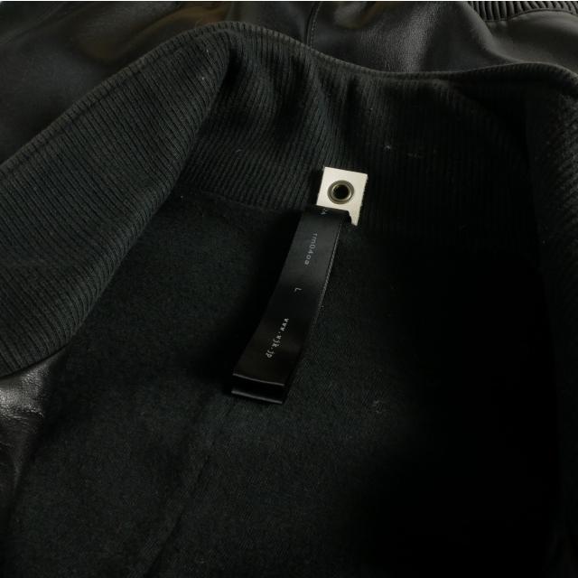 ダブルジェイケイ wjk ラムレザー トラックジャケット ブルゾン 長袖 L