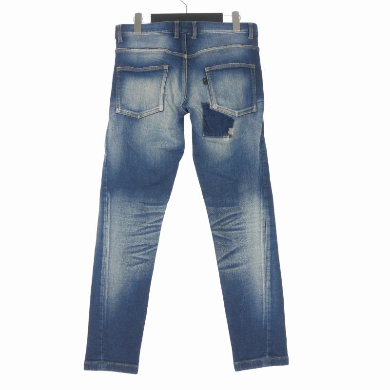 ダブルジェイケイ wjk tight knit-denim RP ダメージ加工 リペア 