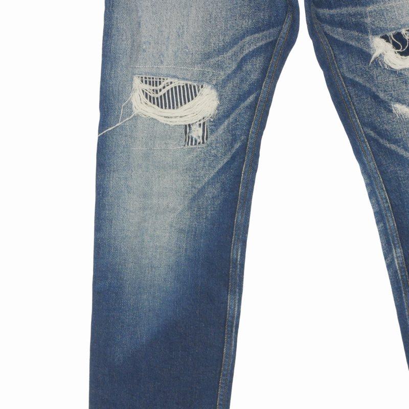 ダブルジェイケイ wjk tight knit-denim RP ダメージ加工 リペア 