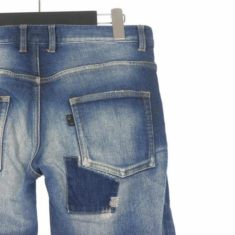 ダブルジェイケイ wjk tight knit-denim RP ダメージ加工 リペア 