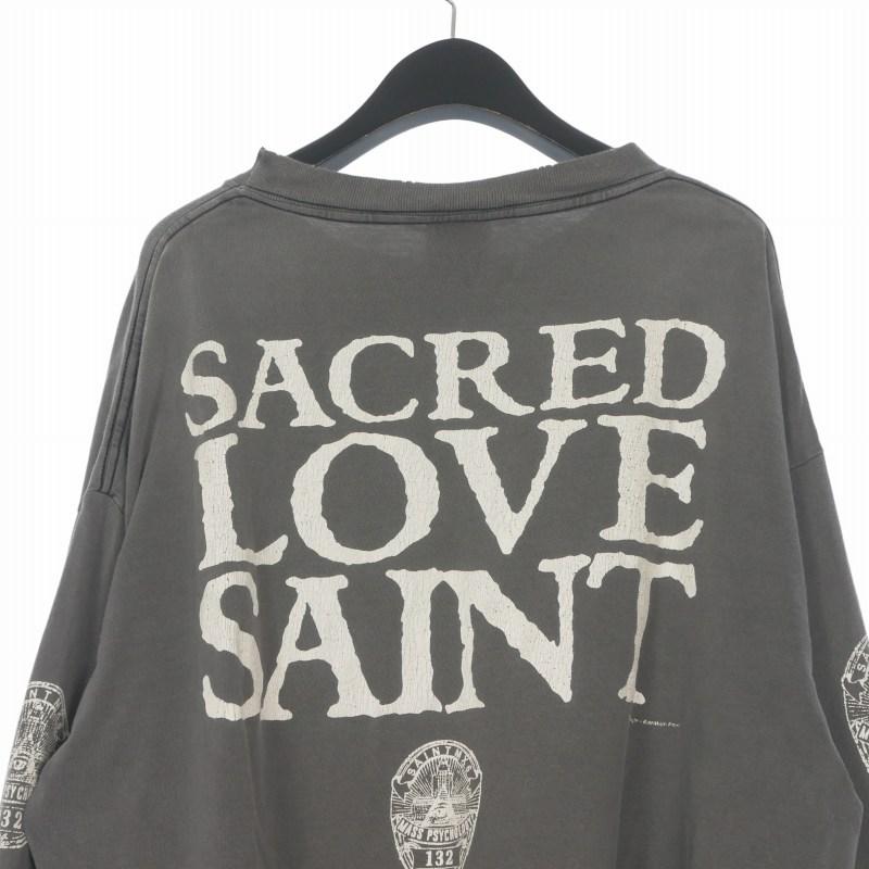 セントマイケル SAINTMICHAEL 25SS LS TEE LOVE SAINT プリント ロング