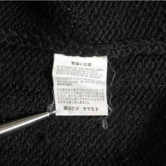 03SS Y's for men ヨウジヤマモト アーカイブ ニットベスト 黒 ワイズフォーメン Y's for men ヨウジヤマモト 90's Vネック ニット