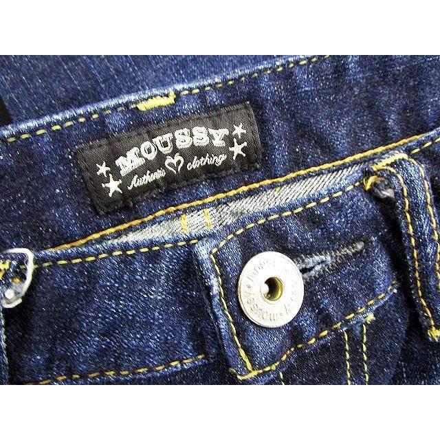マウジー Moussy パンツ デニム ジーンズ スキニー ストレッチ ダメージ加工 ローライズ 23 青 レディース 中古 ベクトル 古着 141 ブランド古着販売のベクトル 通販 Yahoo ショッピング