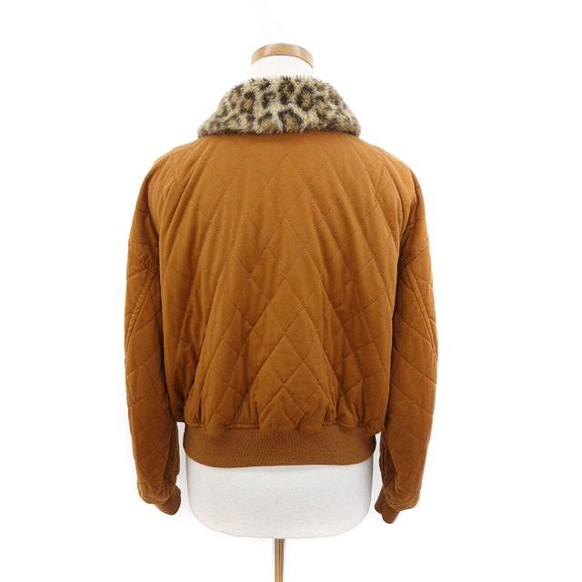 メルローズ MELROSE ジャケット ブルゾン 中わた フェイクファー 
