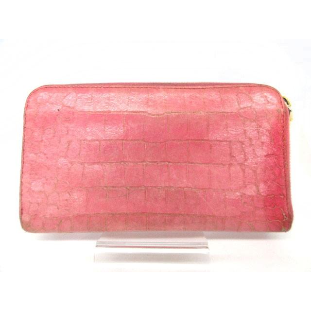 miu ミュウミュウ miumiu 長財布 クロコ型押し ラウンドジップ miu ミュウミュウ miumiu 長財布 クロコ型押し ラウンドジップ