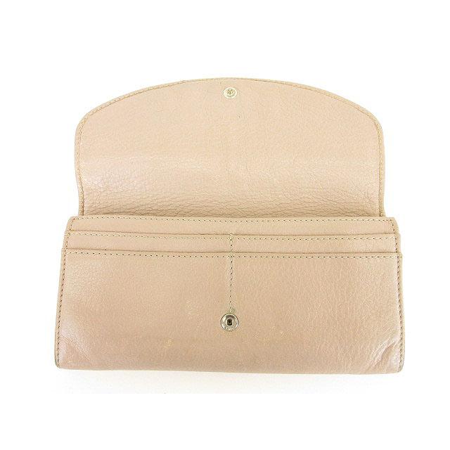 Chloe クロエ CHLOE 長財布 リリィ リボン レザー グレー /ts