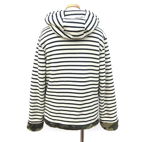 トロワシス Trossix ジャケット ボーダー リバーシブル 迷彩 カモフラ M 白 ホワイト 緑 グリーン Ako0215 レディース 中古 ベクトル 古着 141 ブランド古着販売のベクトル 通販 Yahoo ショッピング
