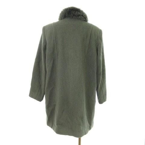 SELENNA コート フォックスファーウール 11AR 緑 グリーン ☆S SELENNA コート フォックスファーウール 11AR 緑 グリーン ☆S