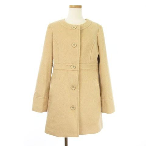 エニィスィス エニシス anySiS コート ノーカラー M ベージュ エニィスィス エニシス anySiS コート ノーカラー M ベージュ