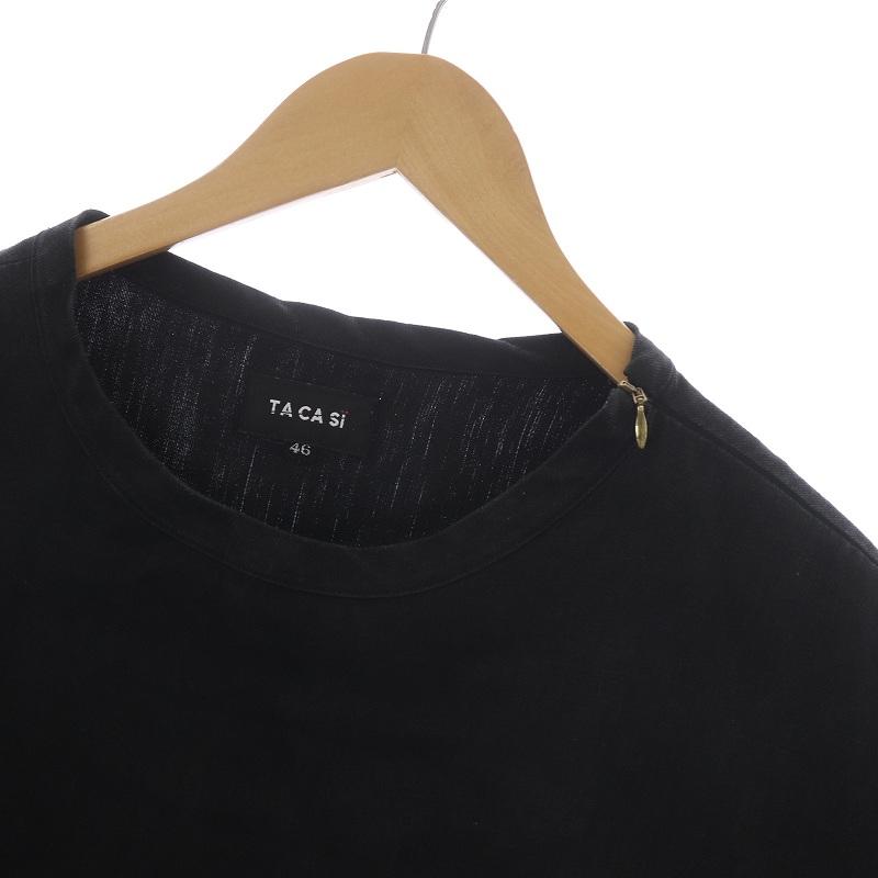 タキャシ TACASI Tシャツ カットソー クルーネック プルオーバー 半袖 