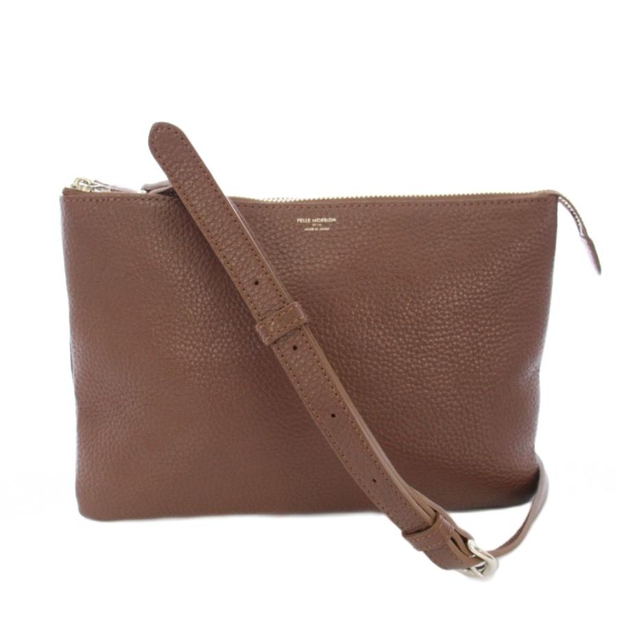 【中古】ペッレモルビダ PELLE MORBIDA ショルダーバッグ クラッチバッグ 2WAY レザー ブラウン /TK レディース ペッレモルビダ PELLE MORBIDA ショルダーバッグ クラッチバッグ 2WAY
