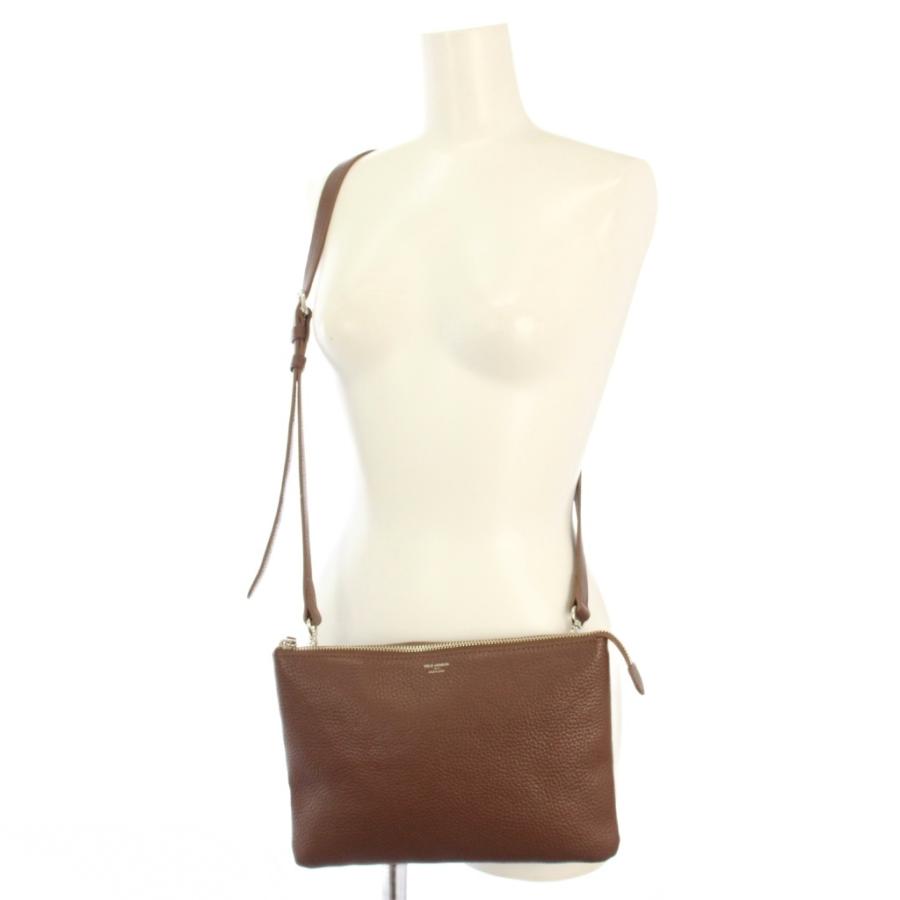【中古】ペッレモルビダ PELLE MORBIDA ショルダーバッグ クラッチバッグ 2WAY レザー ブラウン /TK レディース ペッレモルビダ PELLE MORBIDA ショルダーバッグ クラッチバッグ 2WAY