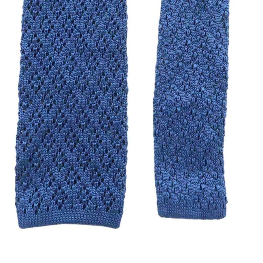 タイ ユア TIE YOUR ニットタイ ネクタイ シルク 絹 青 ブルー /AN32