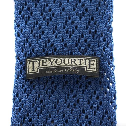 タイ ユア TIE YOUR ニットタイ ネクタイ シルク 絹 青 ブルー /AN32