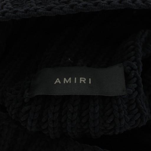アミリ AMIRI ニット セーター 長袖 ハイネック ローゲージ L 紺