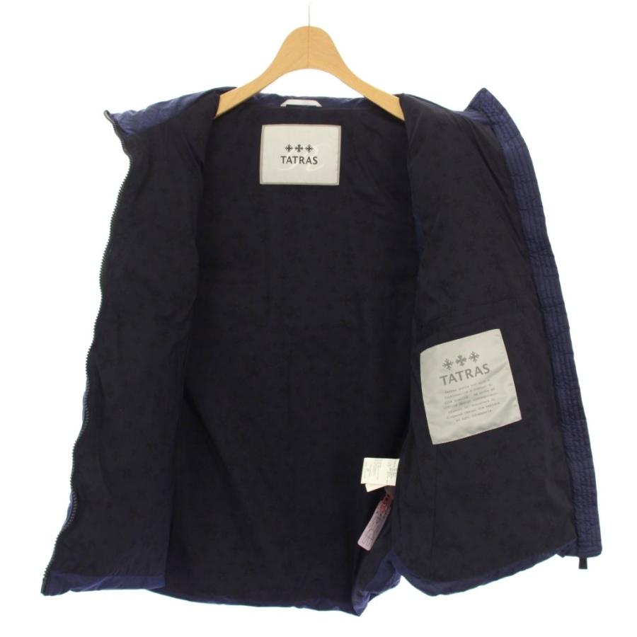 タトラス TATRAS Rライン ダウンベスト アウター ペイズリー柄 2 紺