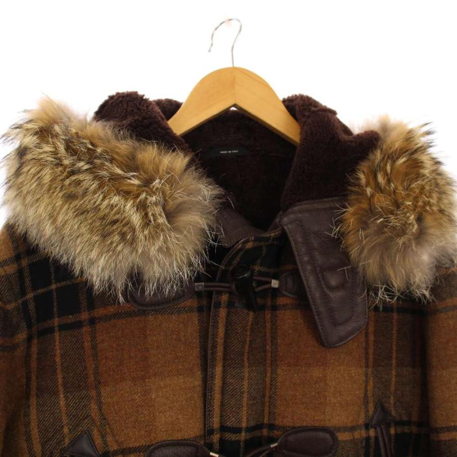 トムフォード TOM FORD ダッフルコート アウター ミドル丈 カウレザー