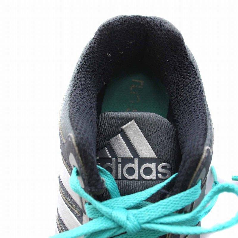 アディダス adidas スニーカー ローカット ランニングシューズ US6 23cm グレー 水色 ライトブルー M18970 /YM レディース｜vectorpremium｜08