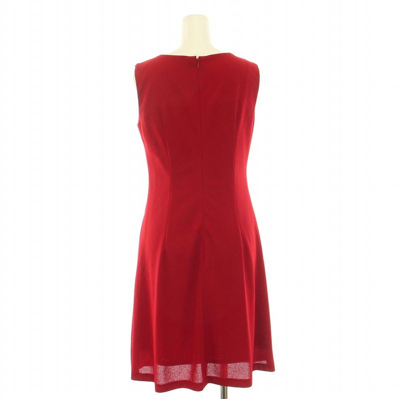 シビラ SYBILLA フレアワンピース ひざ丈 ノースリーブ ストレッチ  