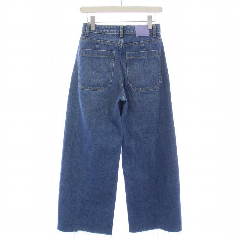 ZARA（ザラ） デニムパンツ ジーンズ フレア ジップフライ カットオフ