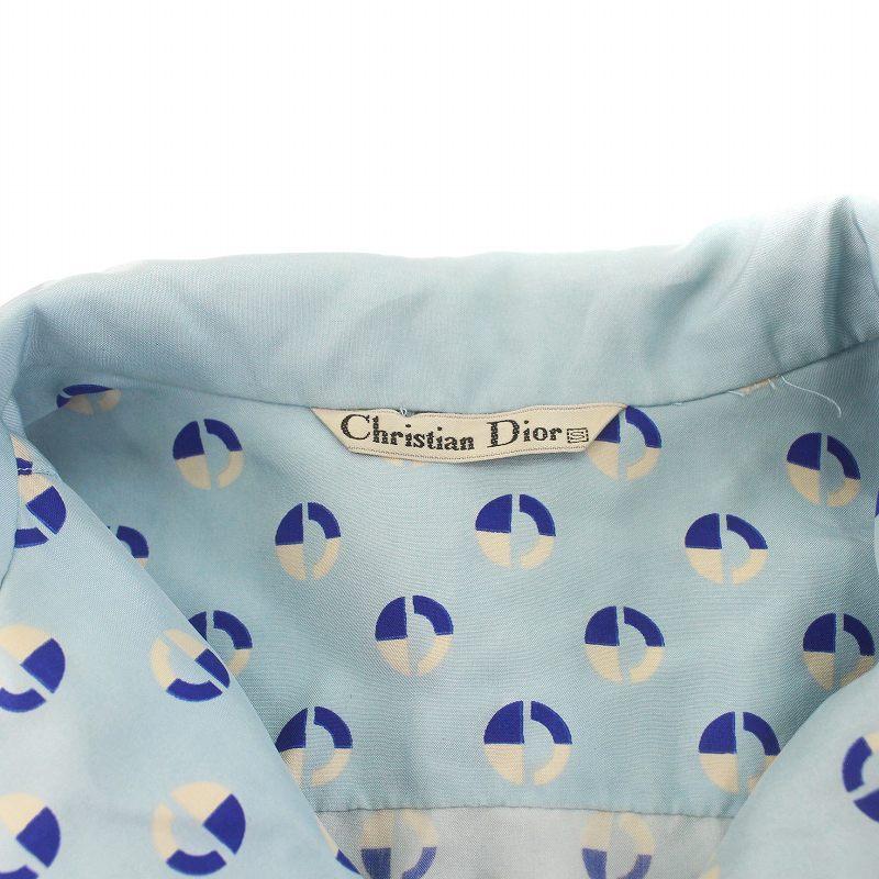 Christian Dior ディオール　フランス製花柄オープンカラーシャツ Christian Dior ディオール フランス製花柄オープンカラーシャツ