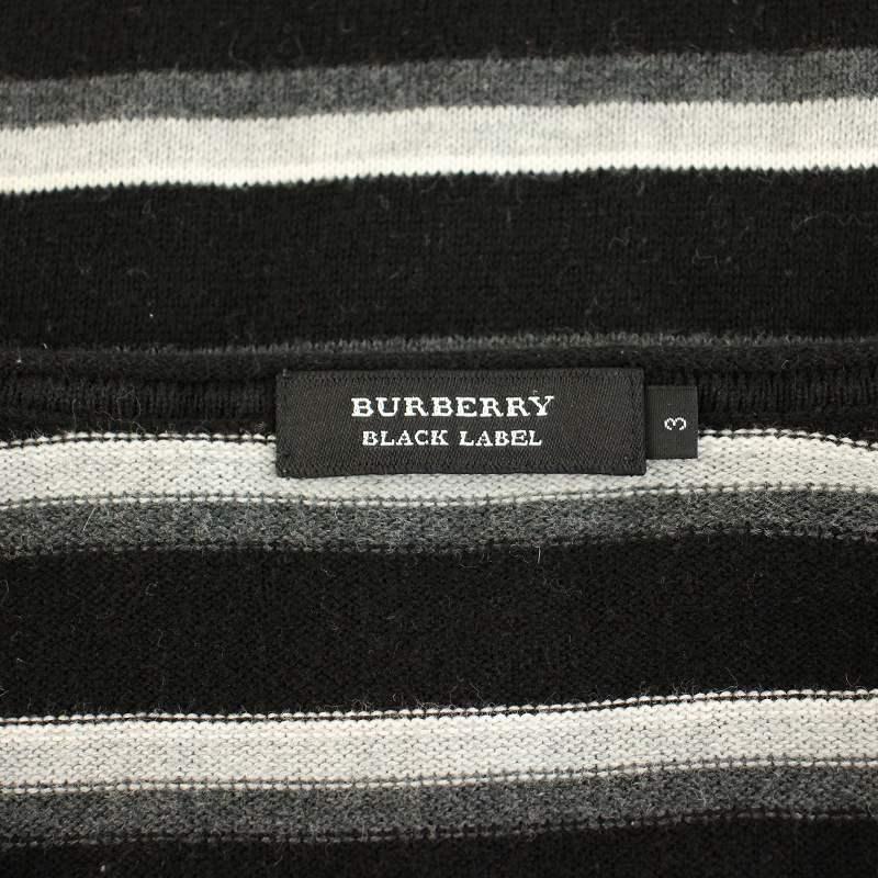 ✨極美品✨BURBERRY BLACK LABEL ニットベスト メンズ 3 黒 楽天市場】【中古】 バーバリーブラックレーベル ニットベスト メンズ