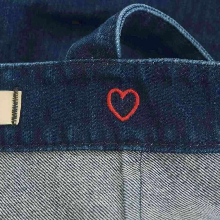 ヤヌーク YANUK AYA KANEKO デニムサロペット オーバーオール 22 紺